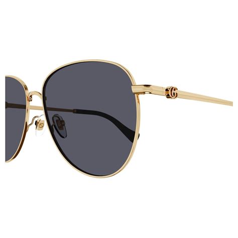 gucci gg1419s|Gucci™ GG1419S 001 60 Gold Sunglasses .